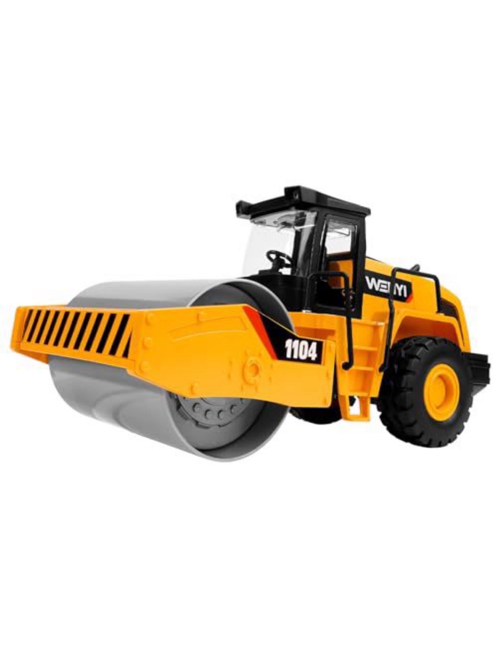 WEN Yellow and Black Toy Road Roller Construction Vehicle